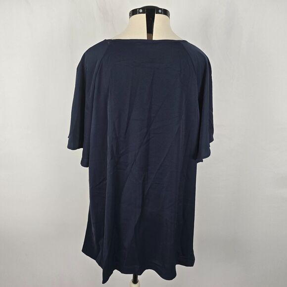 BloomChic Navy Blue Blouse - Picture 5 of 13